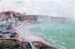 Gustave Loiseau  - Bilder Gemälde - The Beach at Fecamp
