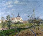 Gustave Loiseau  - Bilder Gemälde - The Church at Vaudreuil
