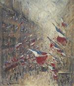 Gustave Loiseau  - Bilder Gemälde - The Fourteenth of July in Paris