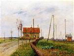 Gustave Loiseau  - Bilder Gemälde - The Railway Crossing