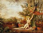 Gustave Moreau - Bilder Gemälde - Christ with Angels