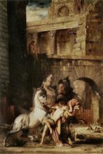 Gustave Moreau - Bilder Gemälde - Diomedes Being Eaten by his Horses