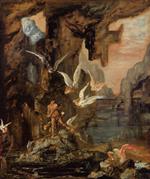 Gustave Moreau - Bilder Gemälde - Hercules at Lake Stymphalos