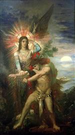 Gustave Moreau - Bilder Gemälde - Jacob and the Angel