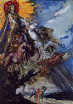 Gustave Moreau  - Bilder Gemälde - Phoebus and Boreas
