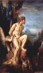 Gustave Moreau  - Bilder Gemälde - Prometheus