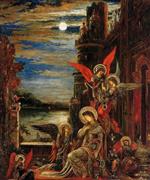 Gustave Moreau  - Bilder Gemälde - St. Cecilia (The Angels Announcing her Coming Martyrdom)