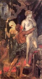 Gustave Moreau  - Bilder Gemälde - The Execution of Messalina