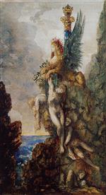 Gustave Moreau  - Bilder Gemälde - The Victorious Sphinx