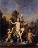 Gustave Moreau  - Bilder Gemälde - Venus Rising from the Sea