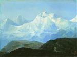 Alexei Petrowitsch Bogoljubow  - Bilder Gemälde - Jungfrau Mountain