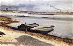 Alexei Petrowitsch Bogoljubow  - Bilder Gemälde - The Seine at Asnieres