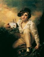 Henry Raeburn - Bilder Gemälde - Boy and Rabbit