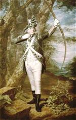 Henry Raeburn - Bilder Gemälde - Dr Nathaniel Spens in the uniform of the Royal Company of Archers