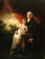 Henry Raeburn - Bilder Gemälde - John Stirling of Kippendavie and his daughter