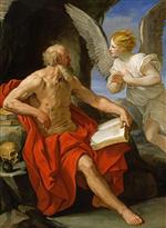 Guido Reni - Bilder Gemälde - Angel Appearing to St. Jerome