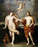 Guido Reni  - Bilder Gemälde - Liberality and Modesty