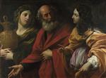 Guido Reni  - Bilder Gemälde - Lot and His Daughters Leaving Sodom
