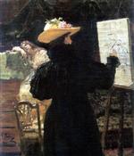 Ilya Efimovich Repin  - Bilder Gemälde - M.K. Teenisheva at work