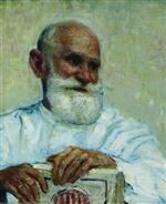 Ilya Efimovich Repin  - Bilder Gemälde - Portrait of the physiologist Ivan Petrovich Pavlov