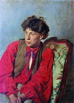 Ilya Efimovich Repin  - Bilder Gemälde - Portrait of V. E. Repin, the Artist's brother