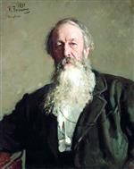 Ilya Efimovich Repin  - Bilder Gemälde - Portrait of Vladimir Stasov