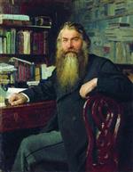 Ilya Efimovich Repin  - Bilder Gemälde - The Historian Ivan Egorovich Zabelin