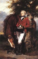 Joshua Reynolds  - Bilder Gemälde - Colonel George K. H. Coussmaker, Grenadier Guards