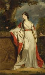 Joshua Reynolds  - Bilder Gemälde - Elizabeth Gunning, Duchess of Hamilton and Argyll