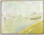 Georges Seurat - paintings - The Channel of Gravelines, the Direction to the Sea