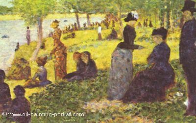 Die Insel La Grande Jatte mit Ausflueglern