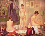 Georges Seurat - Bilder Gemälde - Die Modelle