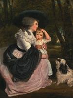 Joshua Reynolds  - Bilder Gemälde - Lavinia Bingham and John Charles Spencer