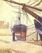 Georges Seurat - paintings - Quayside, Honfleur