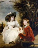 Joshua Reynolds  - Bilder Gemälde - The Angerstein Children