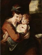 Joshua Reynolds  - Bilder Gemälde - Virgin and Child