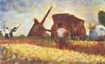 Georges Seurat  - Peintures - Les terrassiers