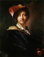 Hyacinthe Rigaud  - Bilder Gemälde - Self Portrait in a Turban