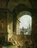 Hubert Robert  - Bilder Gemälde - Picturesque View of the Capitol