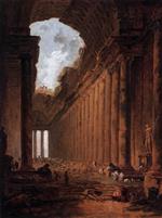 Hubert Robert  - Bilder Gemälde - Ruin as Capriccio