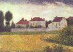 Georges Seurat  - paintings - Ville-d'Avray, White Houses