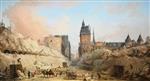 Hubert Robert  - Bilder Gemälde - The Demolition of Houses on the Pont au Change