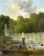 Hubert Robert  - Bilder Gemälde - Washerwomen in a Park