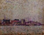 Theo van Rysselberghe - Bilder Gemälde - Brume matinal sur le port de Veere