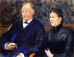 Theo van Rysselberghe  - Bilder Gemälde - Frederic-Gustave Schlobach and His Wife