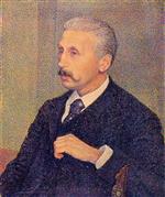 Theo van Rysselberghe  - Bilder Gemälde - Portrait of Auguste Descamps, the painter's uncle