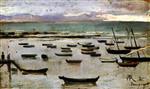 Theo van Rysselberghe  - Bilder Gemälde - The Straits (Sunset), Tangiers