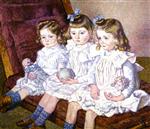 Theo van Rysselberghe  - Bilder Gemälde - Three Daughters of Thomas Braun