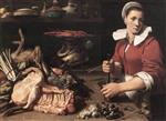 Frans Snyders - Bilder Gemälde - A Cook with Food