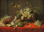 Frans Snyders  - Bilder Gemälde - Fruit, Vegetables and Game on a Table